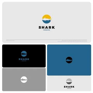 Shark logo vector icon illustration Stock Illustration