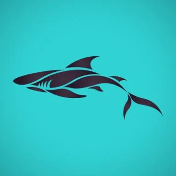 Shark logo vector Stock Illustration