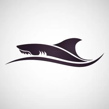 Shark logo vector Illustrazione stock