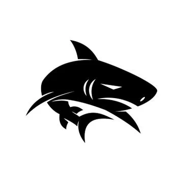 Shark Oceanic logo design vector modern illustration template Stock-Illustration
