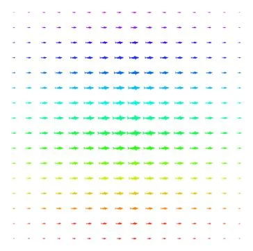 Shark Shape halftone Spectrum pattern 스톡 일러스트