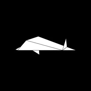 Shark Shape Inspired by Origami Form Stock Illustration