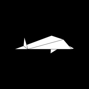 Shark Shape Inspired by Origami Form Stock Illustration