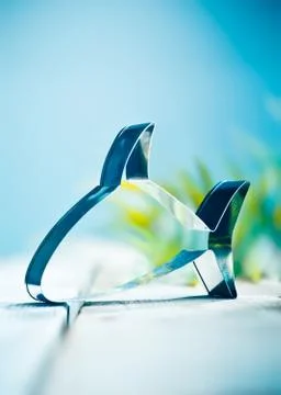 Shark shaped background Stock Photos