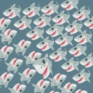 Shark shark Stock Illustration