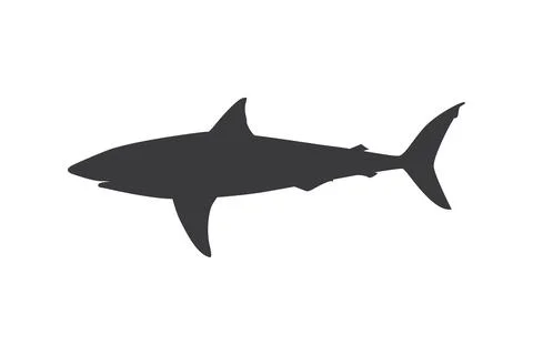 Shark Silhouette Vector Stock Illustration