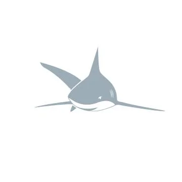Shark Vector | Shark Grey, Shark Bite, Simple Shark, Baby Shark, Illustration Stock Illustration