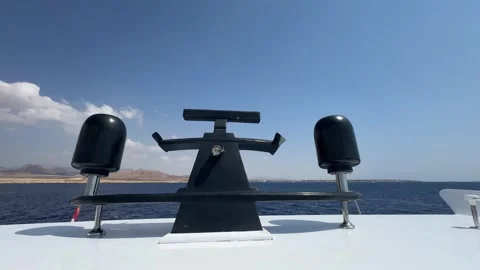 Sharm el sheikh, Egypt -MARCH 10, 2026: Navigational radar antenna system on 스톡 동영상 331120192
