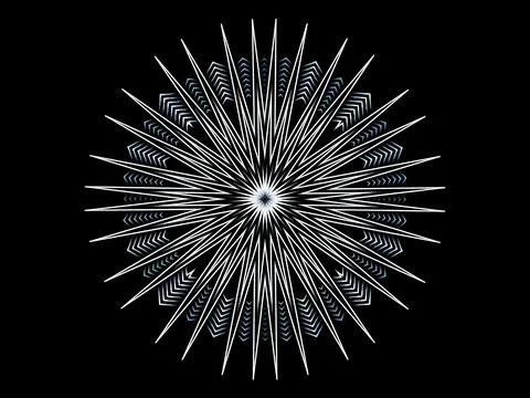 Sharp abstract figure Illustrazione stock