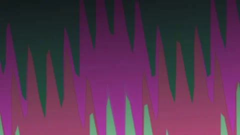 Sharp alternating zigzag patterns in green and purple backgrounds Stock Footage 327141689