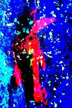 Sharp and electrified abstract showcasing fragmented red strokes against Stock Photos