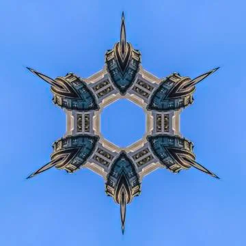 Sharp and pointed ring of Utah State Capital Foto stock