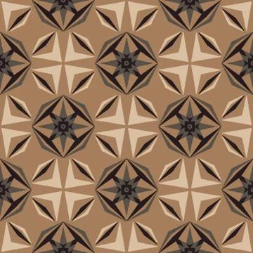 Sharp angles geometric tile seamless pattern Illustrazione stock