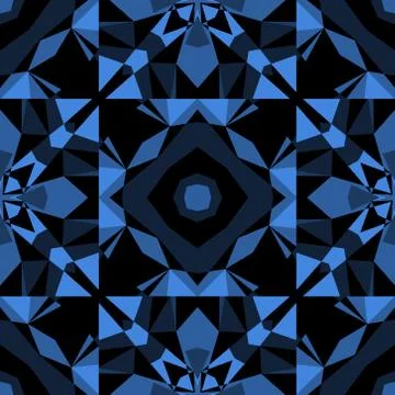 Sharp angles geometric tile seamless pattern 스톡 일러스트