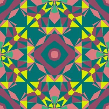 Sharp angles geometric tile seamless pattern Illustrazione stock
