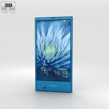 3d Model Sharp Aquos Serie Mini Shv31 Blue