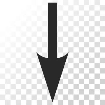 Sharp Arrow Down Vector Icon 库存插图