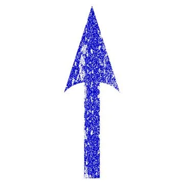 Sharp Arrow Up Grunge Textured Icon イラスト素材