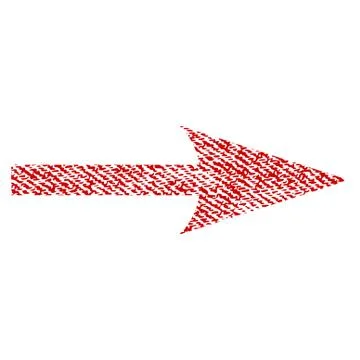 Sharp Arrow Right Fabric Textured Icon Illustrazione stock