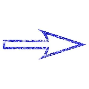 Sharp Arrow Right Grunge Textured Icon イラスト素材