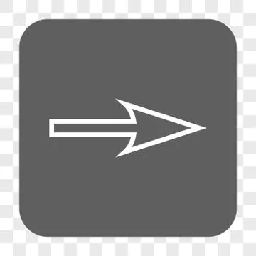 Sharp Arrow Right Rounded Square Button 스톡 일러스트
