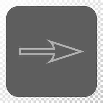 Sharp Arrow Right Rounded Square Button イラスト素材