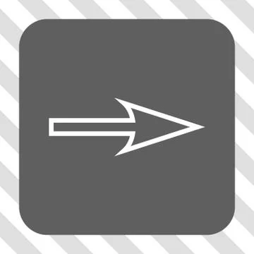 Sharp Arrow Right Rounded Square Button 스톡 일러스트