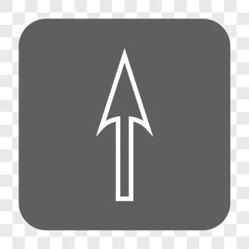Sharp Arrow Up Rounded Square Button 스톡 일러스트