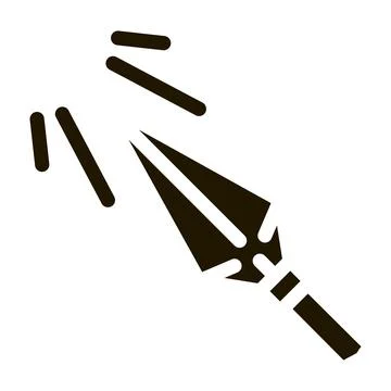 Sharp Arrowhead Archery Icon  Vector Stock Illustration