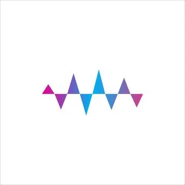 Sharp Audio Spectrum, Wave Music, Sound Equalizer Vector Stock-Illustration