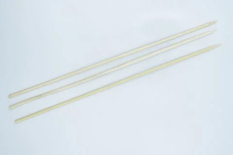 Sharp bamboo stick isolated on white background. Stock Photos