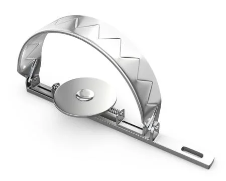 Sharp bear trap closed Stock-Illustration