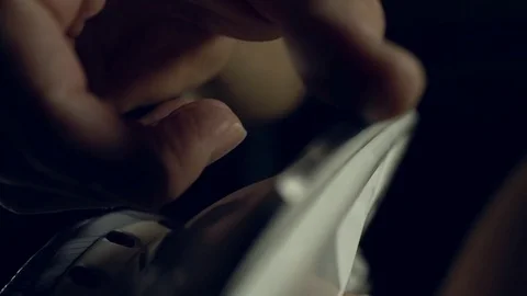 The sharp blade of hockey skates. Checking sharpening. Stock Footage 72690551