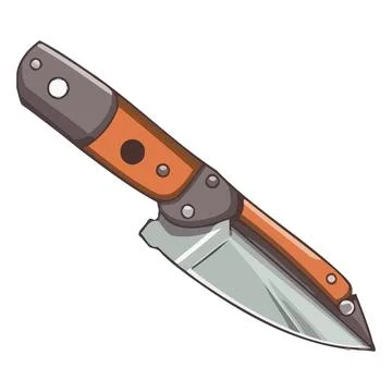 Sharp blade of steel, a weapon for army battle Stock Illustration