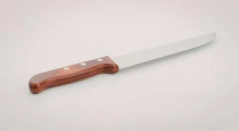 Sharp chef knife with wooden handle Photos