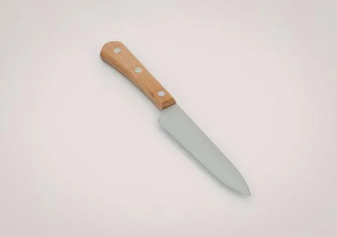 Sharp chef knife with wooden handle Photos