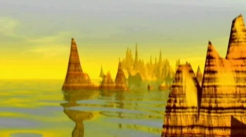 Sharp Cliffs Stock Footage 671623