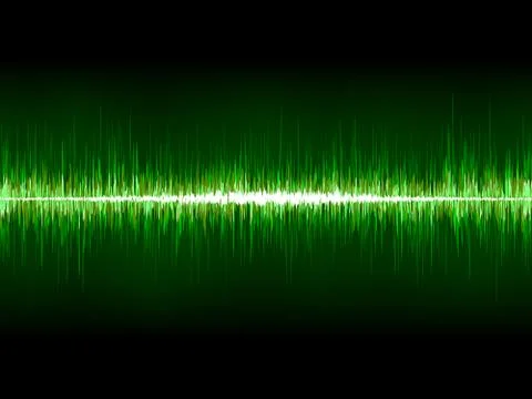 Sharp cool green waveform. EPS 8 Illustrazione stock