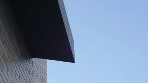 A Sharp Corner on a Building at City Center in Las Vegas, Nevada Stock Footage 35206288