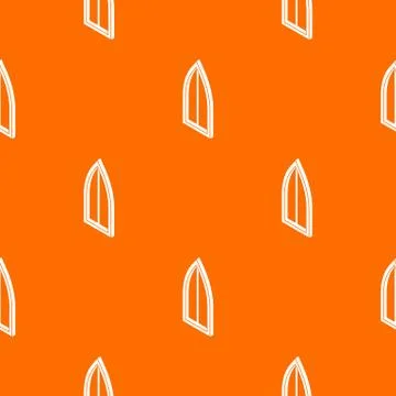 Sharp corner window frame pattern vector orange 스톡 일러스트