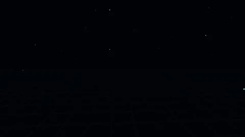 Sharp Cyan Glowing Digital Grid Close-up with Drifting Light Particles and .. Видео 345981983