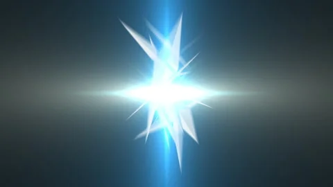 Sharp, diamond-shaped spikes moving randomly and blue light (loop) Vidéo 332974622