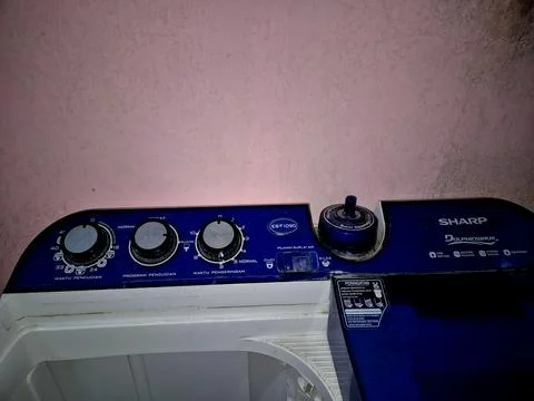 Sharp Dolphinwave washing machine control panel Stock-Fotos