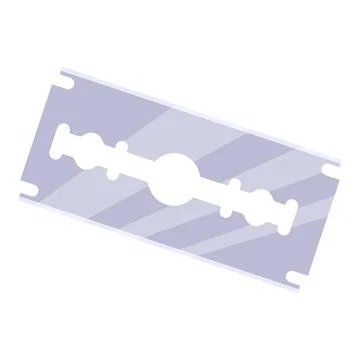 Sharp double edge razor blade for precise shaving イラスト素材