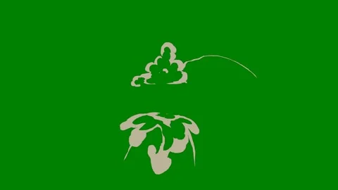 A sharp dynamic green screen transition with quick motion lines creating Stock-Footage 301387191