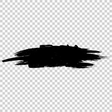 Sharp edge ink brush stroke banner Illustrazione stock