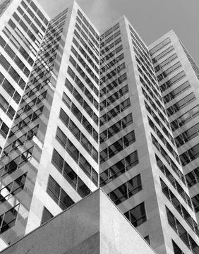 Sharp edges of a skyscraper Stock Photos
