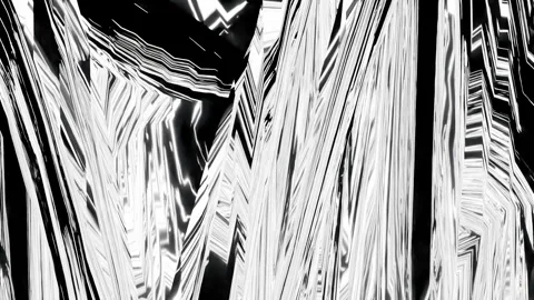 Sharp edges of three-dimensional metal fragments Stock Footage 171959259