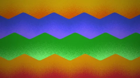 Sharp endless angular lines, cartoon style abstract waves, gradient colors with Stock Footage 219424820