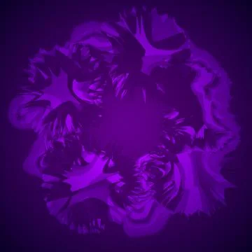 Sharp explosion, fractal object Stock Illustration